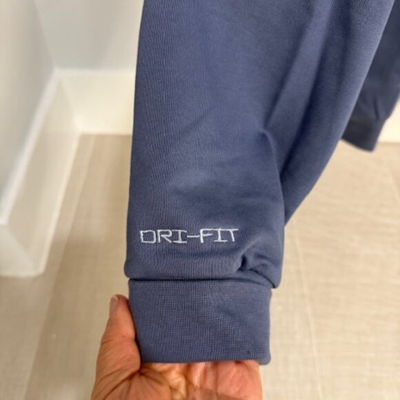 Nike Knicks Dri-fit Standard Issue Blue Ball Logo Crew - NWOT - Picture 3 of 6